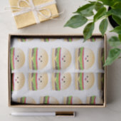 Cute happy kawaii hamburger cartoon tissuepapier (Geschenk)