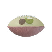 Cute happy kawaii kosnots cartoon illustratie american football (Gedraaid 90)