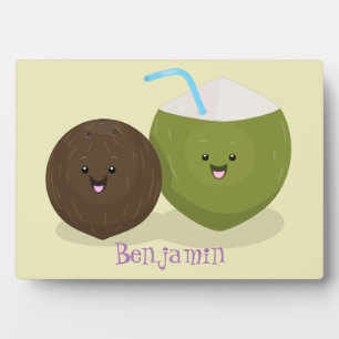 Cute happy kawaii kosnots cartoon illustratie fotoplaat