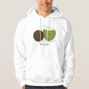 Cute happy kawaii kosnots cartoon illustratie hoodie
