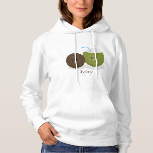 Cute happy kawaii kosnots cartoon illustratie hoodie
