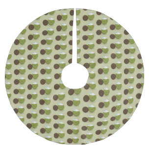 Cute happy kawaii kosnots cartoon illustratie kerstboom rok