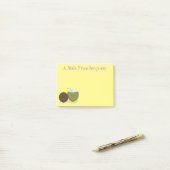 Cute happy kawaii kosnots cartoon illustratie post-it® notes (Op bureau)