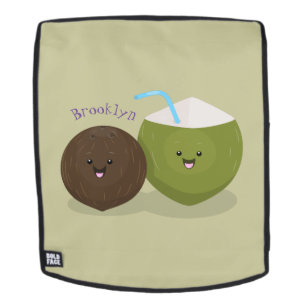 Cute happy kawaii kosnots cartoon illustratie rugtassen