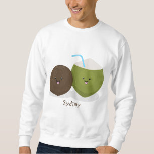 Cute happy kawaii kosnots cartoon illustratie trui