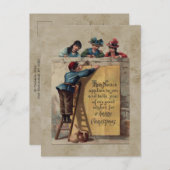 Cute  Happy Kerstgroet Briefkaart (Voorkant / Achterkant)