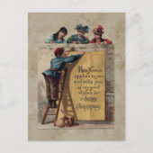 Cute  Happy Kerstgroet Briefkaart (Voorkant)