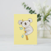 Cute Happy Koala Briefkaart (Staand voorkant)