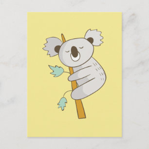 Cute Happy Koala Briefkaart