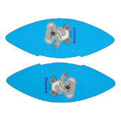 Cute happy koala waving cartoon illustratie american football (Panelen)