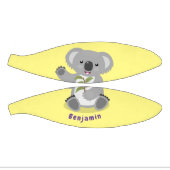 Cute happy koala waving cartoon illustratie basketbal (Panelen)