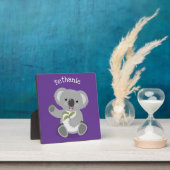 Cute happy koala waving cartoon illustratie fotoplaat (Insitu)