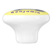 Cute happy koala waving cartoon illustratie keramische knop (Zijkant)