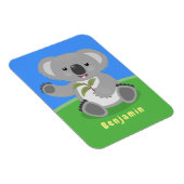 Cute happy koala waving cartoon illustratie magneet (Rechterzijde)