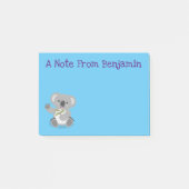 Cute happy koala waving cartoon illustratie post-it® notes (Voorkant)
