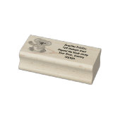 Cute happy koala waving cartoon illustration rubbe rubberstempel (Stempel)