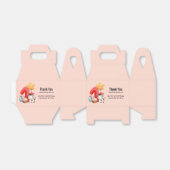 Cute Happy Koe 1e verjaardag Dank u Bedankdoosjes (Uitgevouwen)