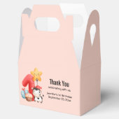 Cute Happy Koe 1e verjaardag Dank u Bedankdoosjes (Geopend)