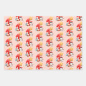 Cute Happy Koe 1e verjaardag Inpakpapier Vel (Voorkant 2)