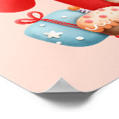 Cute Happy Koe 1e verjaardag Poster (Hoek)