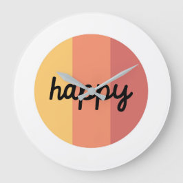 Cute Happy Large Clock Grote Klok
