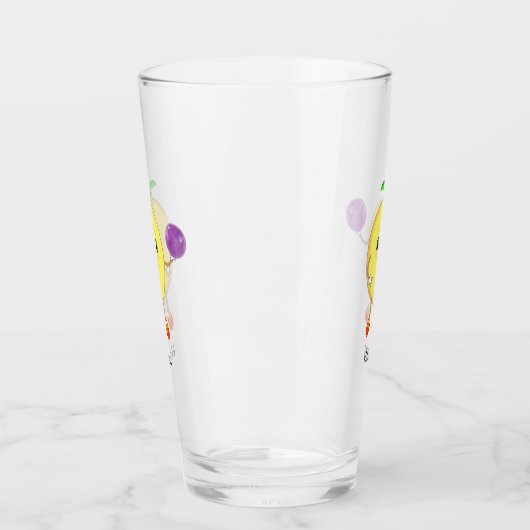 Cute happy lemon cartoon glas (Links)