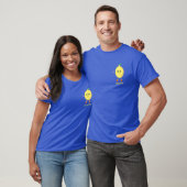 Cute happy lemon cartoon & kalligrafie t-shirt (Unisex)