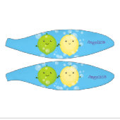 Cute happy lemon limoen illustratie basketbal (Panelen)