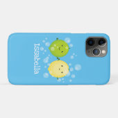 Cute happy lemon limoen illustratie Case-Mate iPhone case (Achterkant (horizontaal))