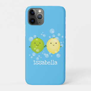 Cute happy lemon limoen illustratie Case-Mate iPhone case