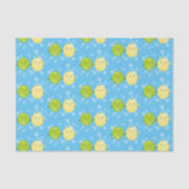 Cute happy lemon limoen illustratie tissuepapier (Voorkant)