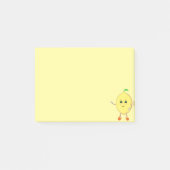 Cute happy lemon yellow post-it® notes (Voorkant)
