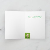Cute Happy Little Goat Birthday Kaart (Binnen)