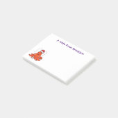 Cute happy lobster met kerstpet cartoon post-it® notes (Schuin)