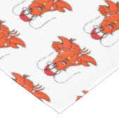 Cute happy lobster met kerstpet cartoon tafelkleed (Gekanteld)
