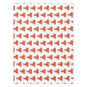 Cute happy lobster met kerstpet cartoon tafelkleed (Voorkant)