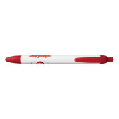 Cute happy lobster met kerstpet cartoon zwarte inkt pen (Achterkant)