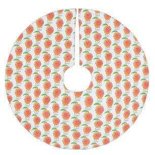 Cute happy mango cartoon illustratie kerstboom rok