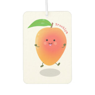 Cute happy mango cartoon illustratie luchtverfrisser