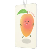 Cute happy mango cartoon illustratie luchtverfrisser (Links)