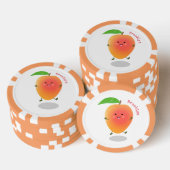 Cute happy mango cartoon illustratie poker chips (Opstapeling)