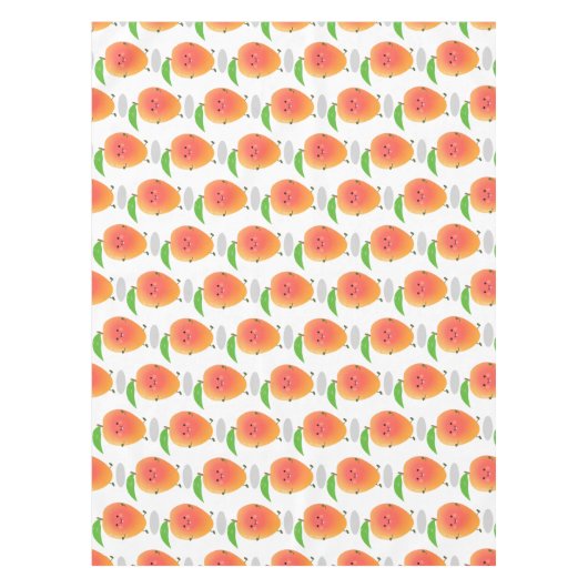 Cute happy mango cartoon illustratie tafelkleed (Voorkant)