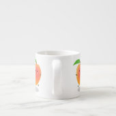 Cute happy mango cartoon illustration espresso kop (Achterkant)