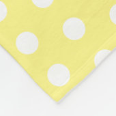 Cute happy mango yellow cartoon illustratie fleece deken (Hoek)