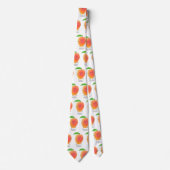 Cute happy mango yellow cartoon illustratie stropdas (Voorkant)