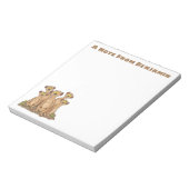 Cute happy meerkat family cartoon notitieblok (Linkerzijde)