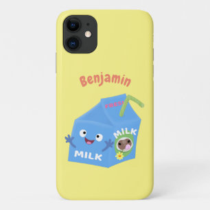Cute happy milk carton cartoon Case-Mate iPhone case