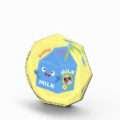 Cute happy milk carton cartoon fotoblokken (Rechts)