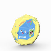 Cute happy milk carton cartoon fotoblokken (Links)