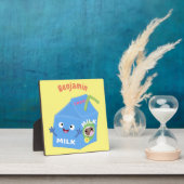 Cute happy milk carton cartoon fotoplaat (Insitu)